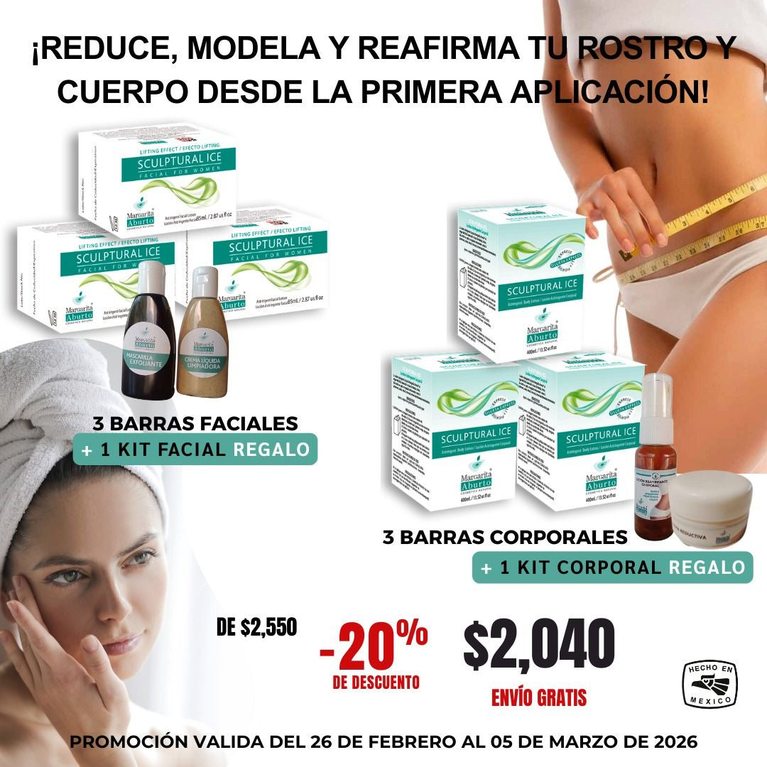 3 Barras Corporal y 3 Barras Facial  + REGALO